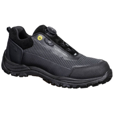 Zapato bajo Girder Composite S3S ESD SR FO resistente al calor FE05 42 Negro / Gris
