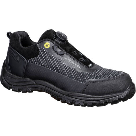 Zapato bajo Girder Composite S3S ESD SR FO - Seguridad y Comodidad / Negro Gris / 37