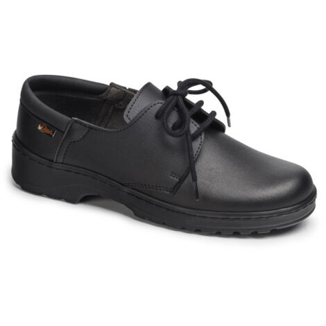 Zapato con cierre de cordones antideslizante con acolchado en talón DIAN NIZA 48 Negro