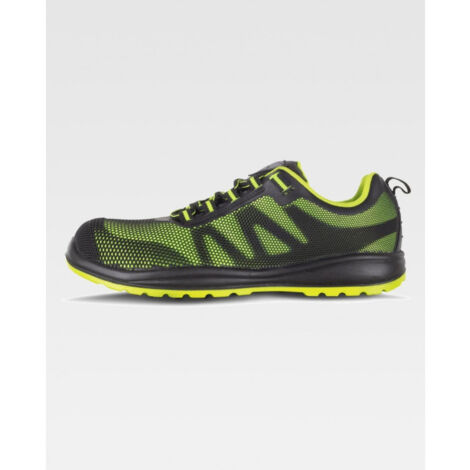 Zapato de protección combinado con cordones libre de metal WORKTEAM P3031 47 Verde lima / Negro