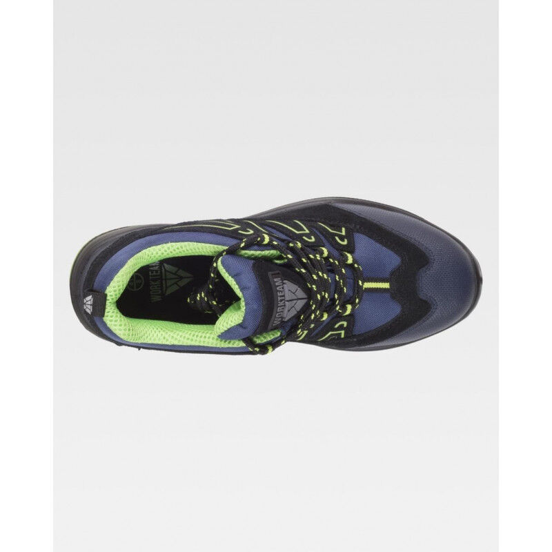 

Zapato de seguridad S1P combinado libre de metal WORKTEAM P3012 | 44 - Marino+Verde Flúor