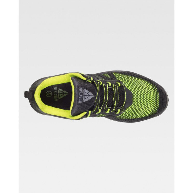 

Zapato de protección combinado con cordones libre de metal WORKTEAM P3031 | 39 - Verde lima / Negro