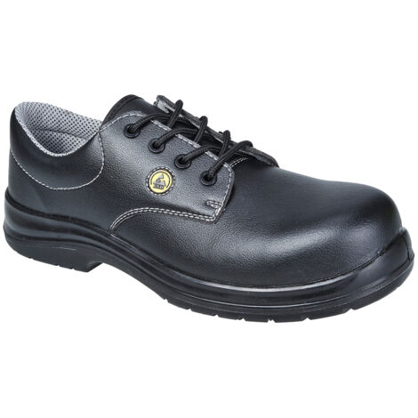 Zapato de seguridad con cordones compuesto ESD S2 Color: negro Talla 43 - Portwest
