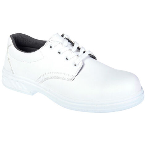 Zapato de seguridad con cordones, cuello acolchado Laced S2 FW80 49 Blanco