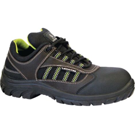 Zapato de seguridad Douro talla 39 negro / cuero marrón / material textil S3 SRC EN20345
