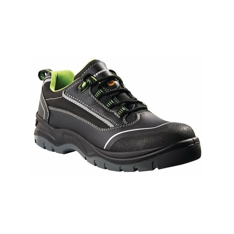 

Zapato de seguridad Kuba talla 42 negro / verde microfibra / textil