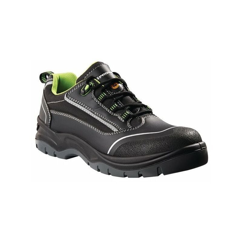 

Zapato de seguridad Kuba talla 44 negro / verde microfibra / textil