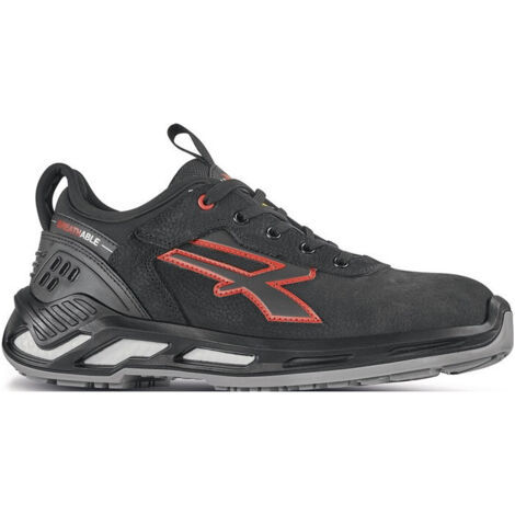 Zapato de seguridad Tucker Tamaño 44 Negro/Rojo S3 CI SRC ESD EN ISO 20345