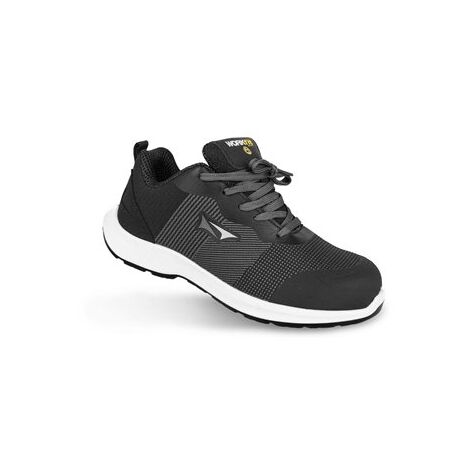 Zapato de seguridad WORKFIT "Race" (protección S3S SR) con puntera reforzada – Talla 38 color negro