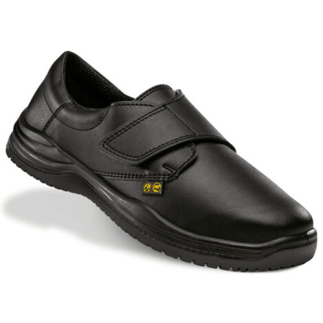 Zapato de trabajo de con cierre Velcro modelo de caballero EN 20347 O2+SRC+CI FAL BARCELONA ER40W y ER40BK 46 Negro