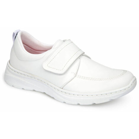Zapato de trabajo tipo blucher con cierre de velcro FLORENCIA-PLUS 35 Blanco