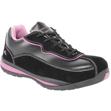 Zapato deportivo para mujer con protección S1P HRO FW39 37 Negro/Rosa