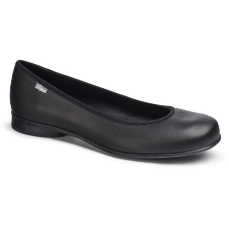 Zapato femenino con horma recta y puntera redondeada DIAN BAILARINA 40 Negro