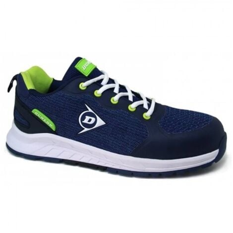 DUNLOP Zapato de Seguridad S1P T-MAX Navy Piel Nobuk y MesH, Puntera Fibra de Vidrio - DL0204002