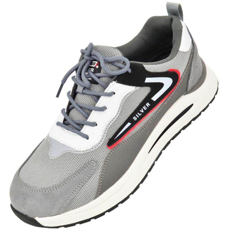 Zapatos Bajos Awtools Plateados Talla 41 Categor脥a Sbp