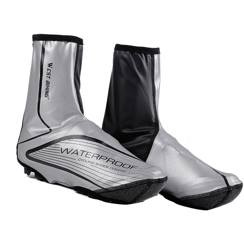 

Zapatos de ciclo de la cubierta del camino de MTB Bike Noche reflectantes Overshoes, impermeable a prueba de viento Montar cremallera, XL