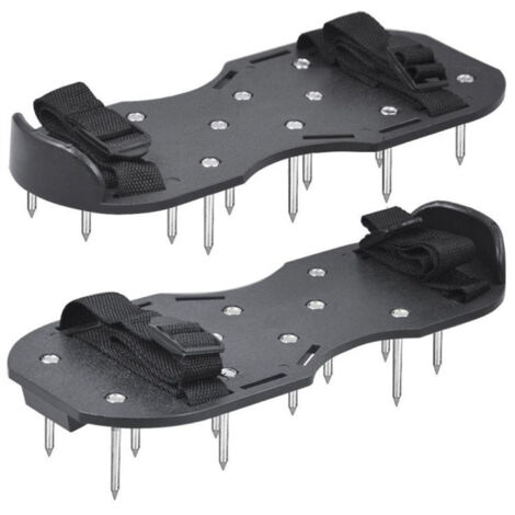 Zapatos de jardinería para airear el césped, aireador de suelo manual que se acopla bajo los pies, airea el césped mientras se camina.