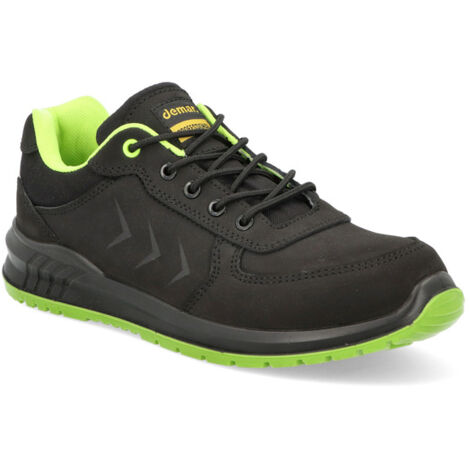 Zapatos de seguridad 9-087 negro y verde 45