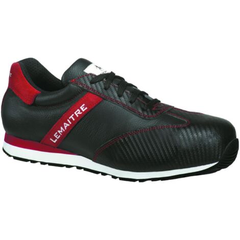 Zapatos de seguridad bajos BEN S3 SRC Negro/Rojo 45