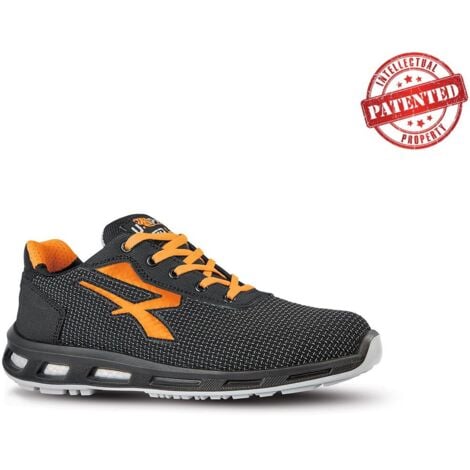 U-POWER Zapatos de seguridad bajos KINDLE ESD S3 CI SRC - Negro/Naranja 40