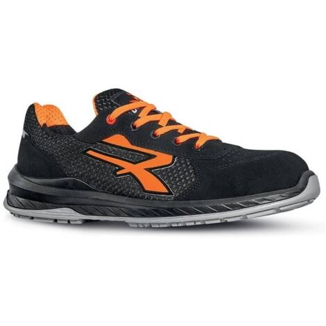 Zapatos de seguridad bajos NAIROBI ESD S1P SRC - Negro/Naranja 48