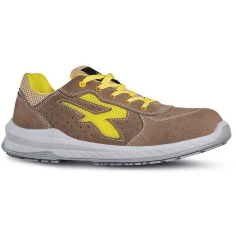 Zapatos de seguridad bajos REFLEX ESD S1P SRC - Marrón/Amarillo 40