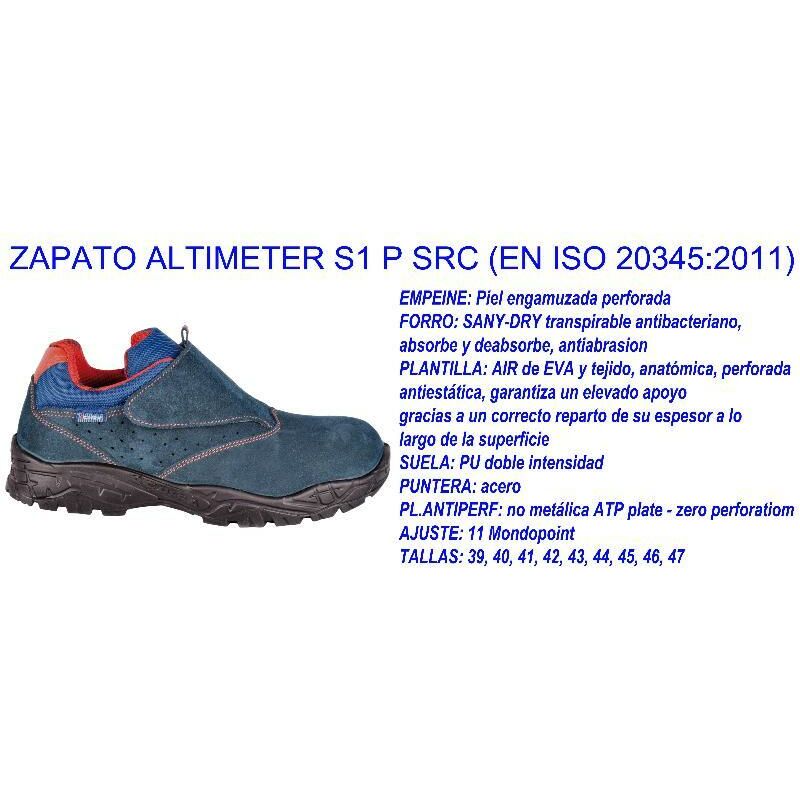 

cofra zapato altimeter nº42 s1 p src punt+plantilla 22060.000 - Mibricotienda