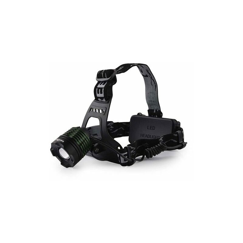 

TM Electron TMTOR006 Luz frontal LED recargable con zoom y cinta ajustable a la cabeza para camping, pesca, etc