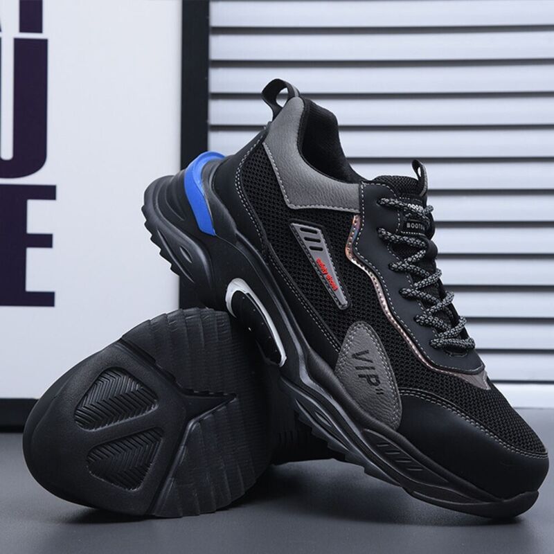 Zapatos de seguridad de verano ¡Nuevo Zapatos de trabajo ligeros con puntera de acero S3 para hombre, zapatillas industriales transpirables a prueba