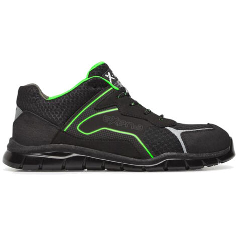 Zapatos de seguridad Exena XR66 Ruta S1P SRC - 43 (EU) - Nero/Verde