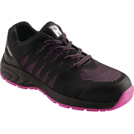 Zapatos de seguridad mujer GirlStar 5180 Talla 39 negro / rosa S1P SRC PES RUNNEX