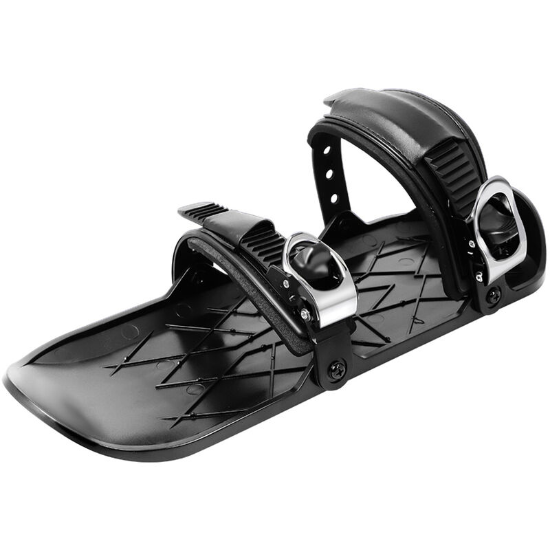 

Zapatos de snowboard, mini patines de esqui cortos para nieve, invierno al aire libre patines de nieve cortos Snowblades Skiboards,Negro, 2da