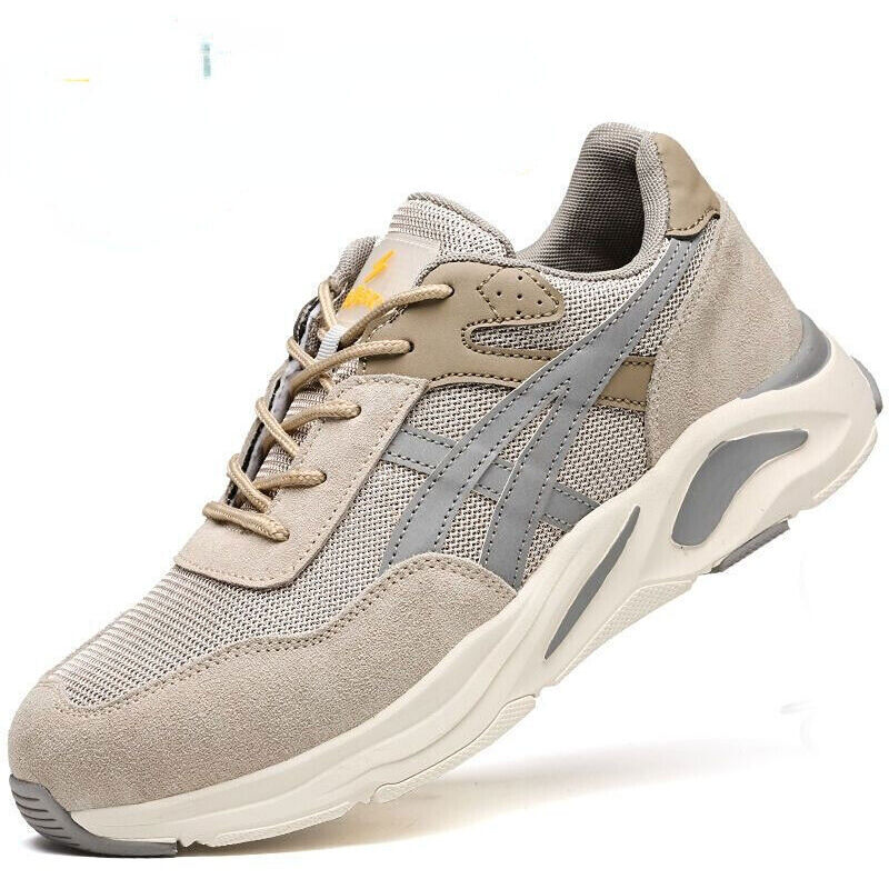 Zapatos de trabajo para hombres y mujeres, zapatos de seguridad ligeros y transpirables con puntera de acero -43