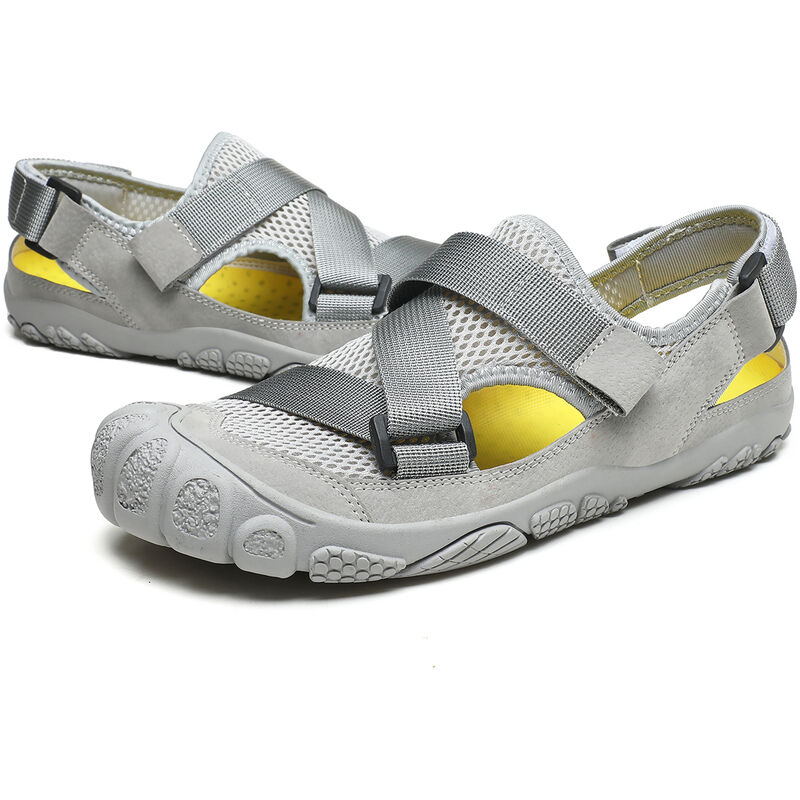 

Zapatos descalzos de secado rapido para hombres Zapatos de trekking ligeros Calzado deportivo para barco de kayak en la playa,Gris, 39