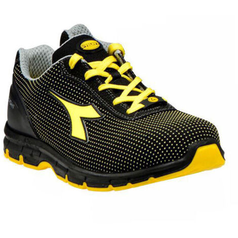 Zapatos Run Atom Negro/Amarillo Bajos 45 S3 Diadora