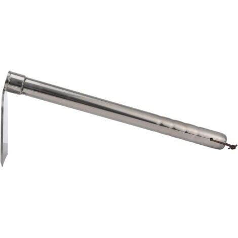 Zappa da giardino portatile e attrezzo per zappare il giardino per diserbare in casa, 38,5 cm in acciaio inossidabile, per uso domestico ed esterno, leggero ed ergonomico
