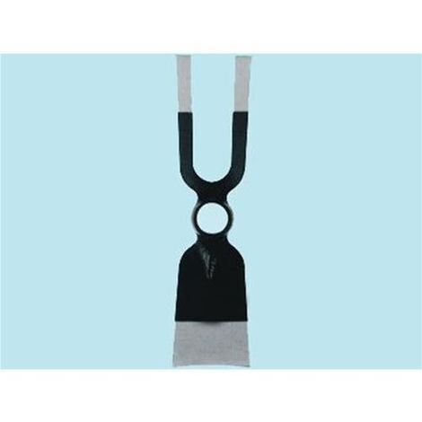 Zappino Brixo Bidente/Quadro Taglio Gr.800 In Acciaio Forgiato Senza Manico A006
