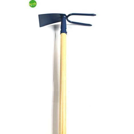Zappino quadro con punta e manico in legno 120 cm