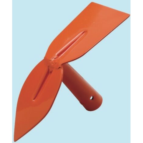 Zappino quadro+cuore Brixo – attrezzo manuale acciaio 300 g – per orto e giardino
