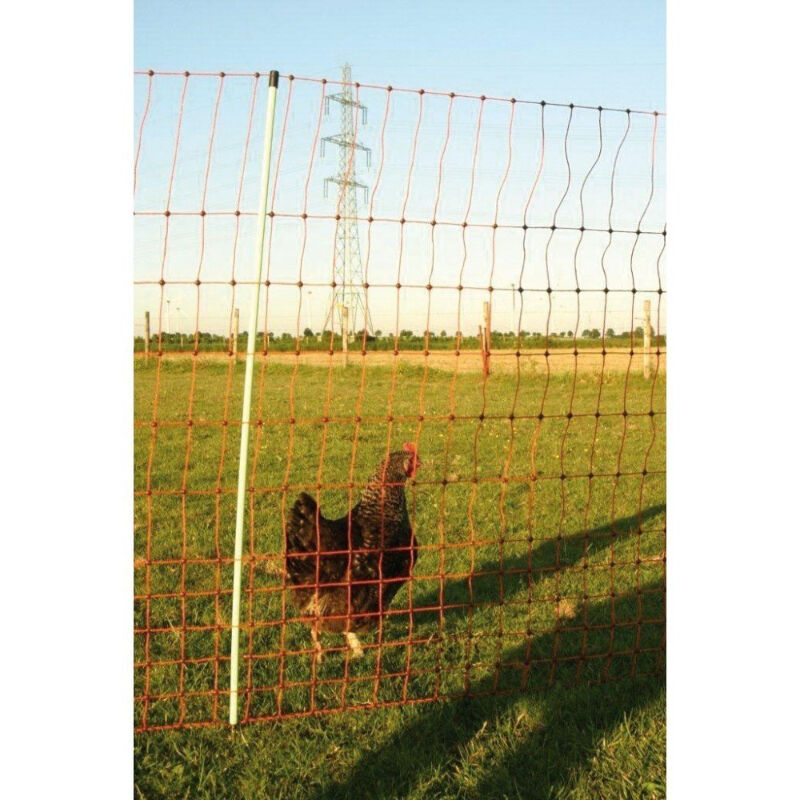 Mallas gallineras, kit de valla para gallinas de 50 M con 15 postes de  doble punta