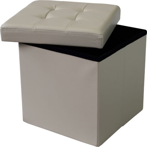 ZARA - pouf quadrato in ecopelle
