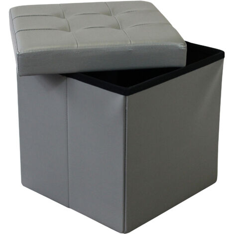 ZARA - pouf quadrato in ecopelle