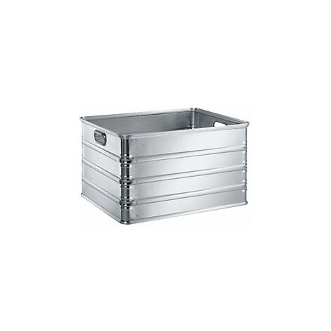Caja de aluminio Comfort, sin esquinas para apilado, volumen de 30 litros