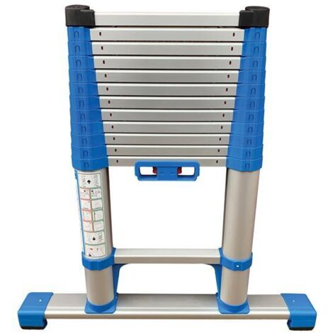Zarges 40401 3.8m Compactstep L Telescopic Ladder and Stabiliser Bar