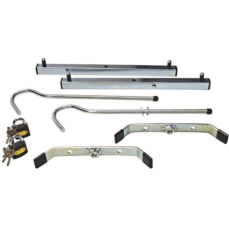 Zarges - Roof Rack Clamps c/w 2 Padlocks - 1 Pair ZAR40980B