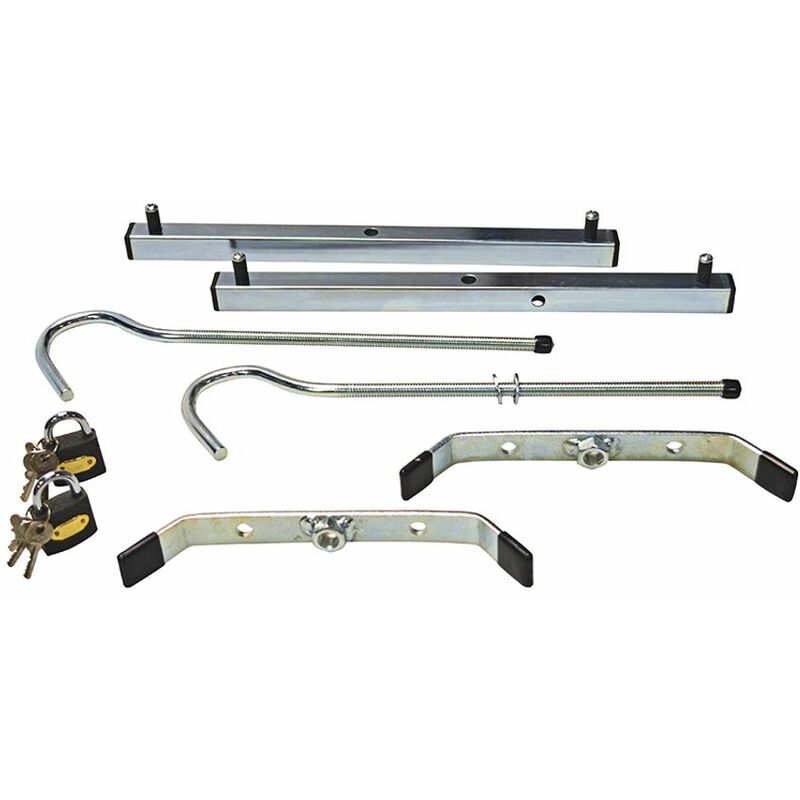 Zarges - Roof Rack Clamps c/w 2 Padlocks - 1 Pair ZAR40980B