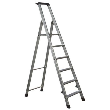 Zarges 42456 Trade Platform Steps, Platform Height 1.26m 6 Rungs ZAR42456
