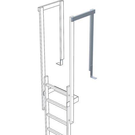 Zarges Ausstiegsgeländer Edelstahl 60x25mm