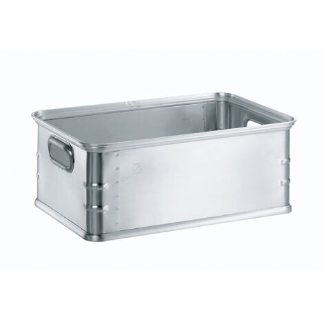ZARGES, Bac de manutention gerbable en aluminium, capacité 37 l
