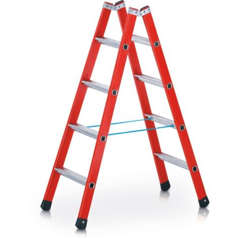 Zarges Breitsprossen-Stehleiter in GFK-Mischbauweise EFAmix B 2x4 Sprossen
